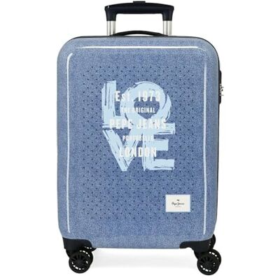 Pepe Jeans Noni Denim Kabinenkoffer, blau, 38 x 55 x 20 cm, starr, 2 kg, seitlicher Kombinationsverschluss, ABS, 2 kg, 34 l, Handgepäck von Joumma Bags, blau, Talla única, Kabinenkoffer Pepe Jeans Noni Denim Kabinenkoffer, blau, 38 x 55 x 20 cm, starr, 2 kg, seitlicher Kombinationsverschluss, ABS, 2 kg, 34 l, Handgepäck von Joumma Bags, blau, Talla única, Kabinenkoffer