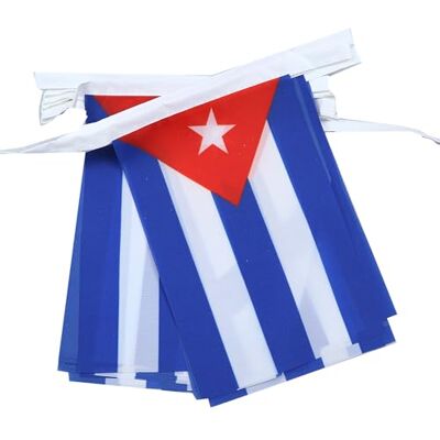 AZ FLAG Fahnenkette Kuba 4 Meter Mit 20 Flaggen 15x10 cm Kubanische Girlande Flaggenkette 10 x 15 Cm AZ FLAG Fahnenkette Kuba 4 Meter Mit 20 Flaggen 15x10 cm Kubanische Girlande Flaggenkette 10 x 15 Cm