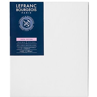 Lefranc Bourgeois 111148 Keilrahmen Serie Klassisch, 100 % Baumwolle, 350g/m², Archivqualität, säurefrei für erhöhte Haltbarkeit, grundiert 50x60cm Lefranc Bourgeois 111148 Keilrahmen Serie Klassisch, 100 % Baumwolle, 350g/m², Archivqualität, säurefrei für erhöhte Haltbarkeit, grundiert 50x60cm