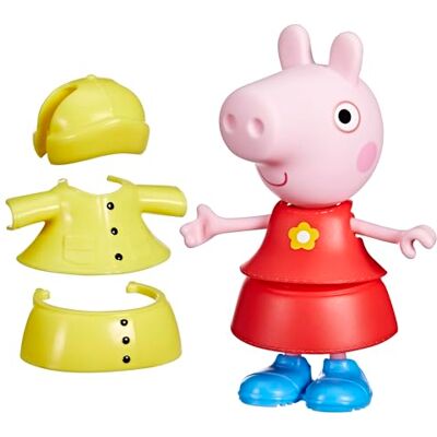 Peppa Pig Anziehspaß an einem Regentag, 15 cm große Puppe für Mädchen mit Accessoires und Kleidung zum Anziehen, interaktives Spielzeug-Set für Kleinkinder ab 3 Jahren, Rosa Peppa Pig Anziehspaß an einem Regentag, 15 cm große Puppe für Mädchen mit Accessoires und Kleidung zum Anziehen, interaktives Spielzeug-Set für Kleinkinder ab 3 Jahren, Rosa