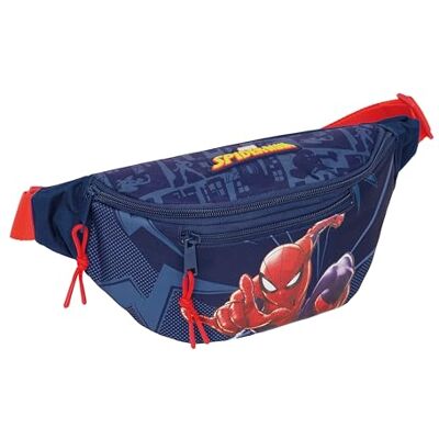 safta Spiderman Gürteltasche mit Außentasche, ideal für Jugendliche und Kinder verschiedener Altersgruppen, bequem und vielseitig, Qualität und Widerstandsfähigkeit, 23 x 9 x 12 cm safta Spiderman Gürteltasche mit Außentasche, ideal für Jugendliche und Kinder verschiedener Altersgruppen, bequem und vielseitig, Qualität und Widerstandsfähigkeit, 23 x 9 x 12 cm