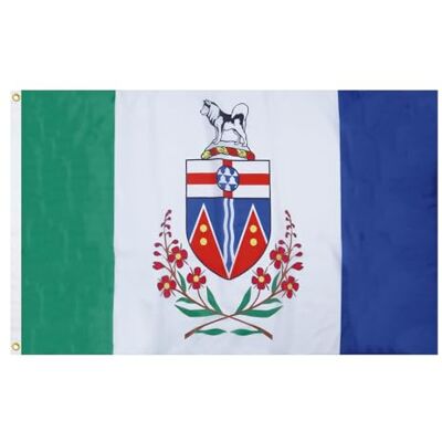 AZ FLAG Flagge Yukon 150x90 cm Yukon Territorium Fahne 100% Polyester mit Messing-Ösen 110g AZ FLAG Flagge Yukon 150x90 cm Yukon Territorium Fahne 100% Polyester mit Messing-Ösen 110g