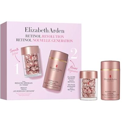 Elizabeth Arden – Retinol Revolution 2-teiliges Hautpflege-Set, Retinol + HPR Ceramide, Anti-Aging Serum-Kapseln & Feuchtigkeitscreme, gegen Falten, Poren & für straffere Haut, für empfindliche Haut Elizabeth Arden – Retinol Revolution 2-teiliges Hautpflege-Set, Retinol + HPR Ceramide, Anti-Aging Serum-Kapseln & Feuchtigkeitscreme, gegen Falten, Poren & für straffere Haut, für empfindliche Haut