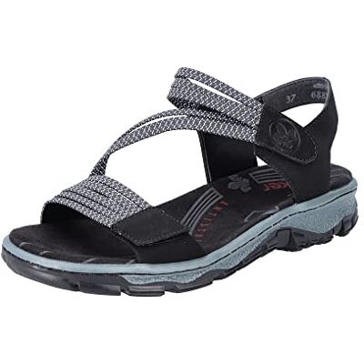 Rieker Damen Trekking-Sandalen 68871-00 schwarz Gr. 41 Rieker Damen Trekking-Sandalen 68871-00 schwarz Gr. 41