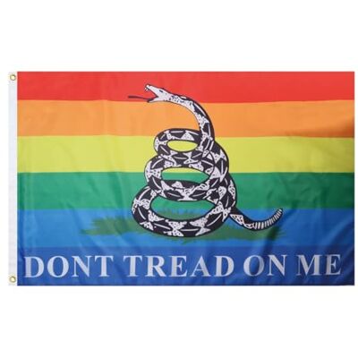 AZ FLAG Flagge Don't Tread On Me Regenbogen 150x90 cm Polyester 100D 2 Ösen AZ FLAG Flagge Don't Tread On Me Regenbogen 150x90 cm Polyester 100D 2 Ösen