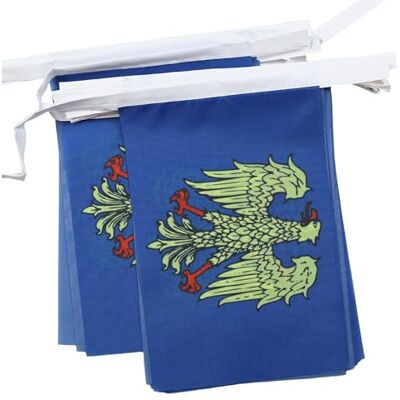 AZ FLAG 6 méteres girland 20 zászlóval Friuli-Venezia Giulia - Festone BANDIERINE AZ FLAG 6 méteres girland 20 zászlóval Friuli-Venezia Giulia - Festone BANDIERINE