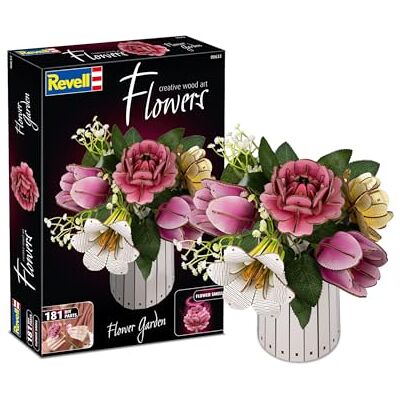 Revell Flower Garden – Blumen aus Holz als ewige Blumenwiese, DIY Blumenstrauß mit Vase und Duftring, Nachhaltige Blumen Deko, Kreative Geschenkidee Revell Flower Garden – Blumen aus Holz als ewige Blumenwiese, DIY Blumenstrauß mit Vase und Duftring, Nachhaltige Blumen Deko, Kreative Geschenkidee