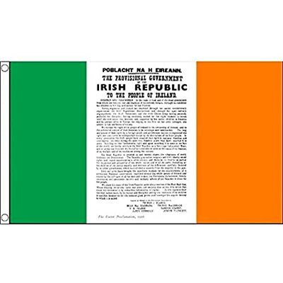 AZ FLAG Flagge Irland Osteraufstand Proklamation 90x60 cm Easter Rising Fahne 100% Polyester mit Messing-Ösen 50g AZ FLAG Flagge Irland Osteraufstand Proklamation 90x60 cm Easter Rising Fahne 100% Polyester mit Messing-Ösen 50g