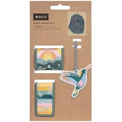 LÄSSIG Mehrfarbig Unisex Kinder Reisezubehör- Gepäckanhänger Patches, Paradise,Mittel LÄSSIG Mehrfarbig Unisex Kinder Reisezubehör- Gepäckanhänger Patches, Paradise,Mittel