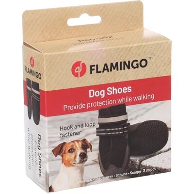 Flamingo hundeschuhe Gayo 2 stück schwarz XS 6,2x5,9x11,9 cm atmungsaktives mesh Harte Sohlen rutschfest reflektierend Flamingo hundeschuhe Gayo 2 stück schwarz XS 6,2x5,9x11,9 cm atmungsaktives mesh Harte Sohlen rutschfest reflektierend