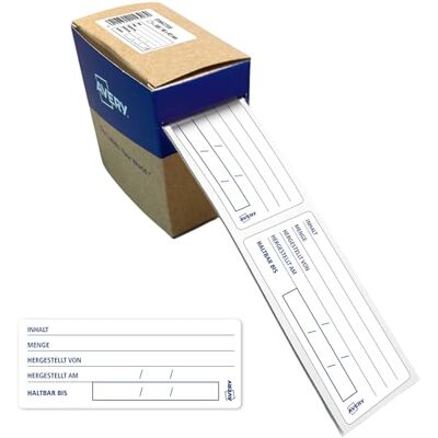 Avery Lebensmittelrückstell-Etiketten HACCP (98 x 40 mm 300 Aufkleber auf Rolle vorbedruckt ablösbar) ETIHACCP.DE Avery Lebensmittelrückstell-Etiketten HACCP (98 x 40 mm 300 Aufkleber auf Rolle vorbedruckt ablösbar) ETIHACCP.DE