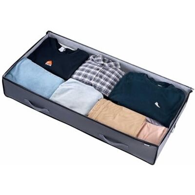 VEVOR Unterbettkommode Unterbettaufbewahrungstasche 4 Stk. (996 x 500 x 180 mm) Unterbettbehälter mit transparenten Deckeln (90 L), Aufbewahrungsbox Organizer für Kleidung Schuhe Schlafzimmer VEVOR Unterbettkommode Unterbettaufbewahrungstasche 4 Stk. (996 x 500 x 180 mm) Unterbettbehälter mit transparenten Deckeln (90 L), Aufbewahrungsbox Organizer für Kleidung Schuhe Schlafzimmer