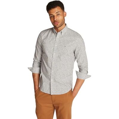 Tommy Hilfiger Herren Hemd Flex Poplin aus Baumwolle Tommy Hilfiger Herren Hemd Flex Poplin aus Baumwolle