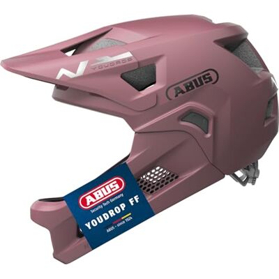 ABUS MTB-Helm YouDrop FF Fullface-Helm für Kinder und Jugendliche für den Einstieg in den Mountainbikesport mit abnehmbarem Kinnschutz Rot, Größe S ABUS MTB-Helm YouDrop FF Fullface-Helm für Kinder und Jugendliche für den Einstieg in den Mountainbikesport mit abnehmbarem Kinnschutz Rot, Größe S