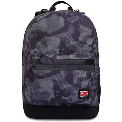 Seven Wende-Rucksack, aus nachhaltigem Stoff, Geräumige Schultasche für Teenager, Mädchen & Jungen, 2 Muster, für Schule, Sport&Freizeit, Doubleface; mit Kopfhörern, dunkelgrau, SMOKED CAMO Seven Wende-Rucksack, aus nachhaltigem Stoff, Geräumige Schultasche für Teenager, Mädchen & Jungen, 2 Muster, für Schule, Sport&Freizeit, Doubleface; mit Kopfhörern, dunkelgrau, SMOKED CAMO