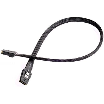 Silverstone SST-CPS02 Internes Mini SAS Kabel mit beidseitigen 36-pin SFF8087 Steckern, 50 cm Silverstone SST-CPS02 Internes Mini SAS Kabel mit beidseitigen 36-pin SFF8087 Steckern, 50 cm