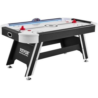 VEVOR Luftbetriebener Hockeytisch für den Innenbereich für Kinder & Erwachsene, LED-Sporthockeyspiel mit 2 Pucks, 2 Schiebern und elektronischem Punktesystem, Arcade-Gaming-Set für Spielzimmer VEVOR Luftbetriebener Hockeytisch für den Innenbereich für Kinder & Erwachsene, LED-Sporthockeyspiel mit 2 Pucks, 2 Schiebern und elektronischem Punktesystem, Arcade-Gaming-Set für Spielzimmer
