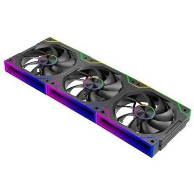 Xilence XPF360.ARGB Gaming PC Lüfter 3er-Pack, 3×120 mm PWM ARGB, mit Daisy-Chain, Infinity-Mirror, Hydro Bearing, lautloser Betrieb mit bis zu 27dB(A), hoher Luftdurchsatz, bis zu 600mm Kabellänge Xilence XPF360.ARGB Gaming PC Lüfter 3er-Pack, 3×120 mm PWM ARGB, mit Daisy-Chain, Infinity-Mirror, Hydro Bearing, lautloser Betrieb mit bis zu 27dB(A), hoher Luftdurchsatz, bis zu 600mm Kabellänge