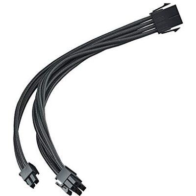 Silverstone SST-PP07E-PCIB Cable Extensor ENFUNDADO 25CM 8PINES A PCI-E 6+2 Silverstone SST-PP07E-PCIB Cable Extensor ENFUNDADO 25CM 8PINES A PCI-E 6+2