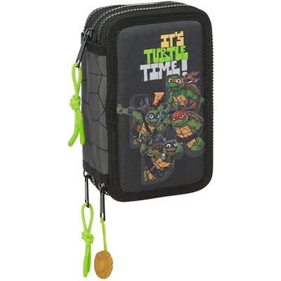 safta Tortugas Ninja Triple 36 Units Filled Pencil Case One Size safta Tortugas Ninja Triple 36 Units Filled Pencil Case One Size