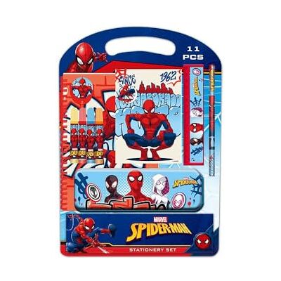 safta Spiderman Attack Schreibset, Geschenketui, Metalletui, Federtasche, für Kinder, ideal für Kinder, bequem und vielseitig, Qualität und Widerstandsfähigkeit, 27 x 3 x 37,5 cm, Schwarz, M, Casual safta Spiderman Attack Schreibset, Geschenketui, Metalletui, Federtasche, für Kinder, ideal für Kinder, bequem und vielseitig, Qualität und Widerstandsfähigkeit, 27 x 3 x 37,5 cm, Schwarz, M, Casual