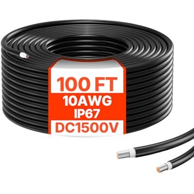 Vevor Fekete 30,48 M 10 Awg Napelem Kiegészítő Kábel - Napelem Kiegészítő Kábel Vevor Fekete 30,48 M 10 Awg Napelem Kiegészítő Kábel - Napelem Kiegészítő Kábel