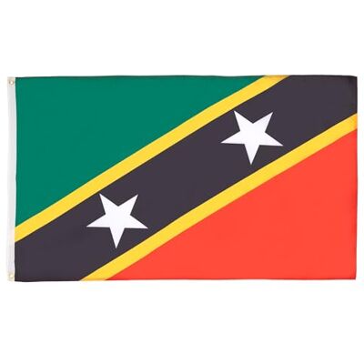 AZ FLAG Flagge St. Kitts Und Nevis 150x90 cm Föderation Saint Kitts Und Nevis Fahne 100% Polyester mit Messing-Ösen 110g AZ FLAG Flagge St. Kitts Und Nevis 150x90 cm Föderation Saint Kitts Und Nevis Fahne 100% Polyester mit Messing-Ösen 110g