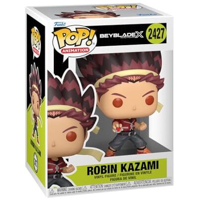Funko POP! Animation: Beyblade X Robin Kazami Offizieller Fanartikel und Merch Vinyl Sammelfigur als Regal Deko Geschenkidee zum Geburtstag für Fans und Sammler Funko POP! Animation: Beyblade X Robin Kazami Offizieller Fanartikel und Merch Vinyl Sammelfigur als Regal Deko Geschenkidee zum Geburtstag für Fans und Sammler