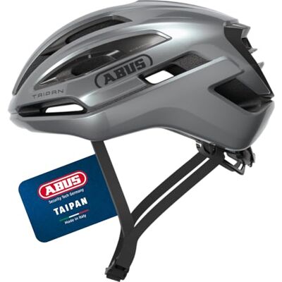 ABUS Gravel-Helm Taipan Fahrradhelm fürs Gravel-Biken leicht, vielseitig und gut belüftet mit Brillenhalterung für Jugendliche, Frauen und Männer Größe S, Silber ABUS Gravel-Helm Taipan Fahrradhelm fürs Gravel-Biken leicht, vielseitig und gut belüftet mit Brillenhalterung für Jugendliche, Frauen und Männer Größe S, Silber