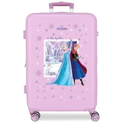 Disney Joumma Frozen In This Together mittelgroßer Koffer, 46 x 65 x 23 cm, starres ABS-Seitenkombinationsschloss 56L 3.1kg, 4 Doppelrollen, lila Disney Joumma Frozen In This Together mittelgroßer Koffer, 46 x 65 x 23 cm, starres ABS-Seitenkombinationsschloss 56L 3.1kg, 4 Doppelrollen, lila