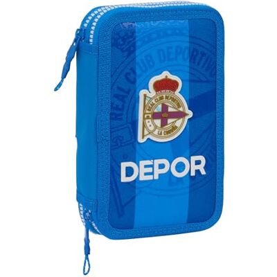 safta Real Sports Federmäppchen für die Schule, für Kinder, mit 28 Zubehörteilen, ideal für Kinder von 5 bis 14 Jahren, bequem und vielseitig, Qualität und Widerstandsfähigkeit, 12,5 x 4 x 19,5 cm, Blau, safta Real Sports Federmäppchen für die Schule, für Kinder, mit 28 Zubehörteilen, ideal für Kinder von 5 bis 14 Jahren, bequem und vielseitig, Qualität und Widerstandsfähigkeit, 12,5 x 4 x 19,5 cm, Blau,