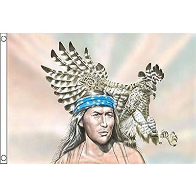 Indiai zászló sas mintával 150x90cm - Native Amerikai zászló Indiai zászló sas mintával 150x90cm - Native Amerikai zászló