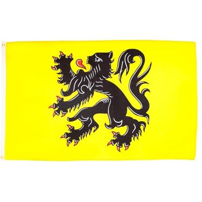AZ FLAG Flagge Flandern 90x60 cm Flämische Region Fahne 100% Polyester mit Messing-Ösen 50g AZ FLAG Flagge Flandern 90x60 cm Flämische Region Fahne 100% Polyester mit Messing-Ösen 50g