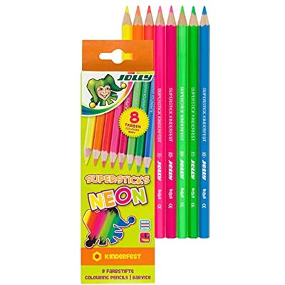JOLLY Superstick Neon Pasztellkréta - Gyermekbarát, Tartós, Gyártva Ausztriában JOLLY Superstick Neon Pasztellkréta - Gyermekbarát, Tartós, Gyártva Ausztriában