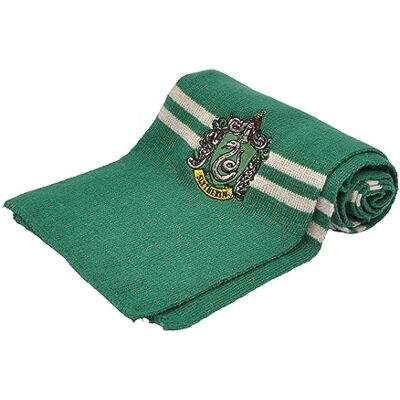 Ciao Slytherin Scarf Official Harry Potter with Embroidered Emblem Ciao Slytherin Scarf Official Harry Potter with Embroidered Emblem
