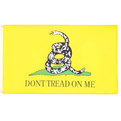 AZ FLAG Flagge Gadsden Dont Tread On Me 150x90 cm Us-Amerikanische Fahne 100% Polyester mit Messing-Ösen 110g AZ FLAG Flagge Gadsden Dont Tread On Me 150x90 cm Us-Amerikanische Fahne 100% Polyester mit Messing-Ösen 110g