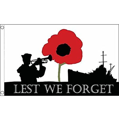 AZ FLAG Flagge Lest We Forget Marine 150x90 cm Britische Fahne 100% Polyester mit Messing-Ösen 110g AZ FLAG Flagge Lest We Forget Marine 150x90 cm Britische Fahne 100% Polyester mit Messing-Ösen 110g
