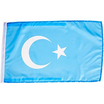 AZ FLAG FLAGGE UIGUREN 45x30cm mit kordel UYGHUREN FAHNE 30 x 45 cm flaggen AZ FLAG FLAGGE UIGUREN 45x30cm mit kordel UYGHUREN FAHNE 30 x 45 cm flaggen