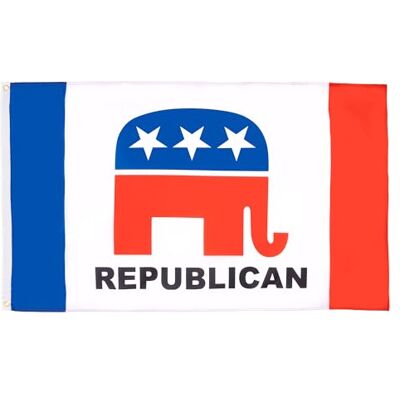 AZ FLAG Flagge Usa Republikanische Partei 150x90 cm Vereinigten Staaten Von Amerika Fahne 100% Polyester mit Messing-Ösen 110g AZ FLAG Flagge Usa Republikanische Partei 150x90 cm Vereinigten Staaten Von Amerika Fahne 100% Polyester mit Messing-Ösen 110g