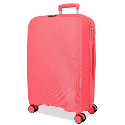 Roll Road Orbit, Kabinenkoffer, Gepäck, Innenraum mit Zwei Fächern, aus ABS-Kunststoff, robust und leicht, 4 Lenkrollen, seitlicher Kombinationsverschluss, von Joumma Bags, Korallenrot, Talla única Roll Road Orbit, Kabinenkoffer, Gepäck, Innenraum mit Zwei Fächern, aus ABS-Kunststoff, robust und leicht, 4 Lenkrollen, seitlicher Kombinationsverschluss, von Joumma Bags, Korallenrot, Talla única