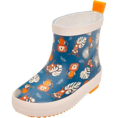 Playshoes Gummistiefel Halbschaft Dschungel Unisex Kinder Gummistiefel, Petrol Dschungel, 24 EU Playshoes Gummistiefel Halbschaft Dschungel Unisex Kinder Gummistiefel, Petrol Dschungel, 24 EU