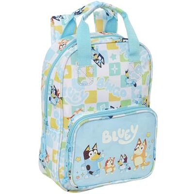 safta Blue Ready Kinderrucksack, anpassbar mit Griffen, recycelbarer Stoff, ideal für Kinder verschiedener Altersgruppen, bequem und vielseitig, Qualität und Widerstandsfähigkeit, 20 x 8 x 28 cm safta Blue Ready Kinderrucksack, anpassbar mit Griffen, recycelbarer Stoff, ideal für Kinder verschiedener Altersgruppen, bequem und vielseitig, Qualität und Widerstandsfähigkeit, 20 x 8 x 28 cm