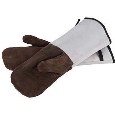 APS Backhandschuhe, Grillhandschuhe, Ofenhandschuhe, extrem hitzebeständig bis 250°C, Leder, Einheitsgröße APS Backhandschuhe, Grillhandschuhe, Ofenhandschuhe, extrem hitzebeständig bis 250°C, Leder, Einheitsgröße