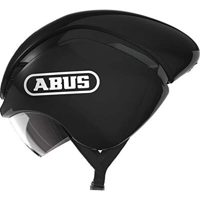 ABUS Zeitfahrhelm GameChanger TT Aerodynamischer Fahrradhelm mit optimalen Ventilationseigenschaften für Damen und Herren Schwarz Glänzend, Größe S ABUS Zeitfahrhelm GameChanger TT Aerodynamischer Fahrradhelm mit optimalen Ventilationseigenschaften für Damen und Herren Schwarz Glänzend, Größe S