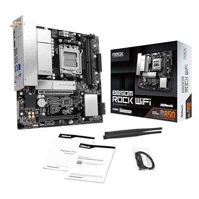 ASRock B850M Rock WiFi AM5 mATX HDMI/ DP DDR5 ASRock B850M Rock WiFi AM5 mATX HDMI/ DP DDR5