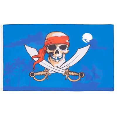 AZ FLAG Flagge Pirat Nacht Blau 150x90 cm Piraten Fahne 100% Polyester mit Messing-Ösen 110g AZ FLAG Flagge Pirat Nacht Blau 150x90 cm Piraten Fahne 100% Polyester mit Messing-Ösen 110g