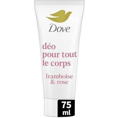 Dove Deodorant für den ganzen Körper – Creme, Himbeere & Rose – geruchs- und weiße Flecken 72 Stunden – für empfindliche Haut – 75 ml Dove Deodorant für den ganzen Körper – Creme, Himbeere & Rose – geruchs- und weiße Flecken 72 Stunden – für empfindliche Haut – 75 ml