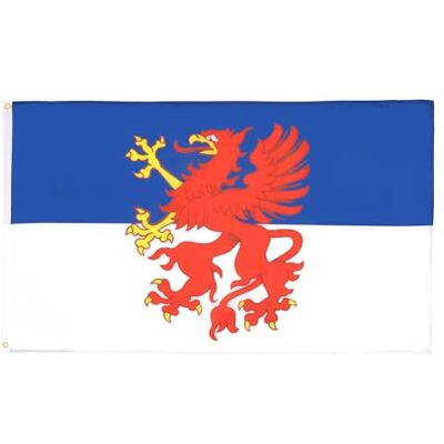 AZ FLAG Flagge Pommern 150x90 cm Pommerns Fahne 100% Polyester mit Messing-Ösen 110g AZ FLAG Flagge Pommern 150x90 cm Pommerns Fahne 100% Polyester mit Messing-Ösen 110g