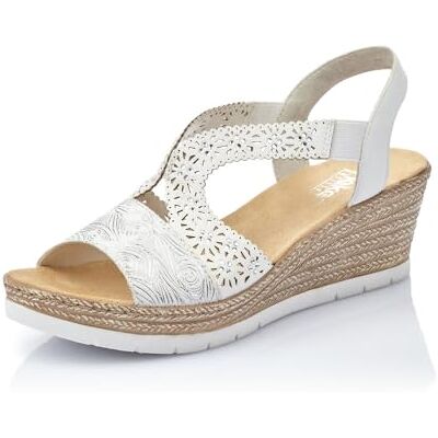 Rieker Damen Pantoletten 61916, Frauen Slipper,Slip-ons,Backless Slipper,Mules,Gartenschuhe,Sommerschuhe,sommerclogs,Slides,Weiss (80),41 EU / 7.5 UK Rieker Damen Pantoletten 61916, Frauen Slipper,Slip-ons,Backless Slipper,Mules,Gartenschuhe,Sommerschuhe,sommerclogs,Slides,Weiss (80),41 EU / 7.5 UK