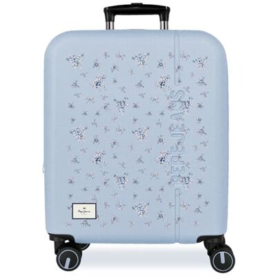 Pepe Jeans Olivia hellblauer Kabinenkoffer, 40 x 55 x 20 cm, starrer ABS-Kombinationsverschluss, integrierter 37L 2.6kg, Handgepäck mit 4 Doppelrädern, von Joumma Bags Pepe Jeans Olivia hellblauer Kabinenkoffer, 40 x 55 x 20 cm, starrer ABS-Kombinationsverschluss, integrierter 37L 2.6kg, Handgepäck mit 4 Doppelrädern, von Joumma Bags